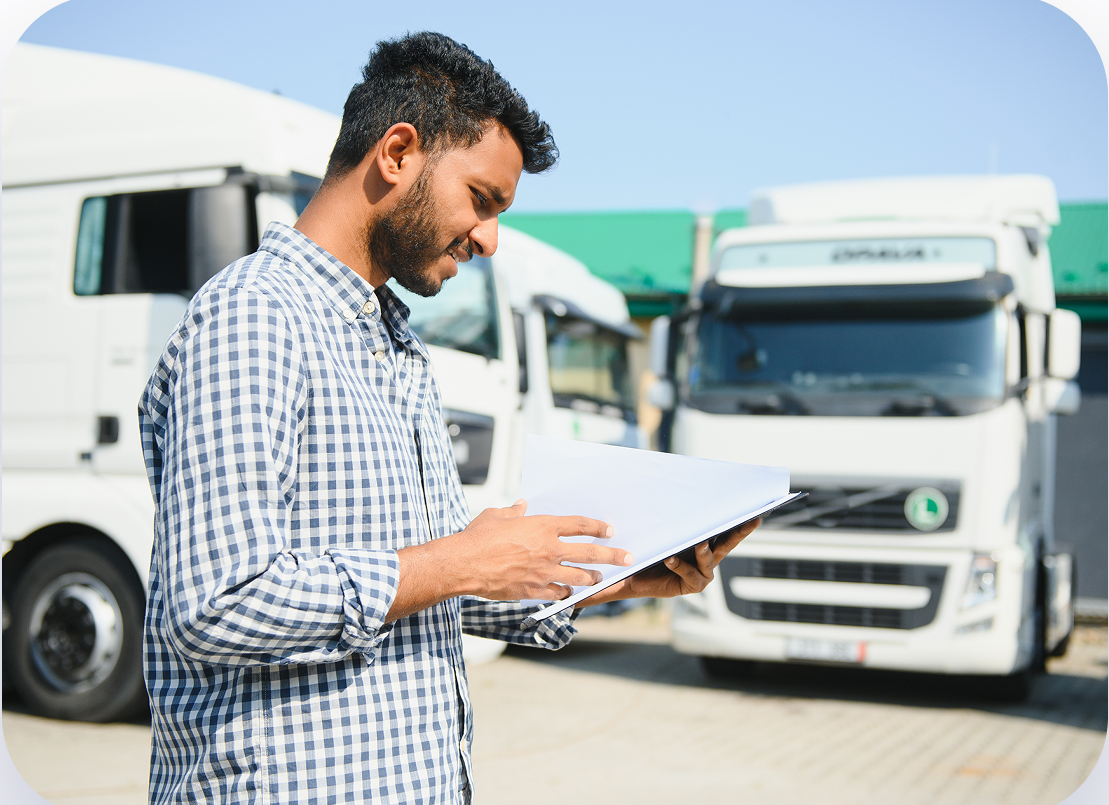 Professional with truck fleet